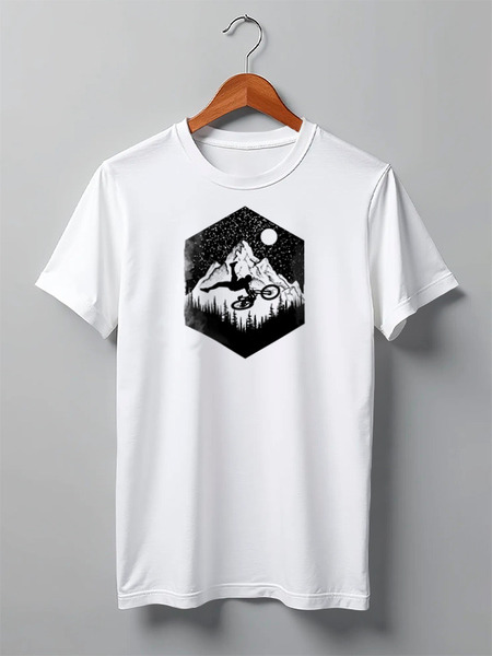 Заказать мужскую футболку в Москве. Футболка классическая Ink Rider от oneredfoxstore@gmail.com - готовые дизайны и нанесение принтов.