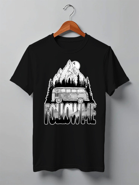 Заказать мужскую футболку в Москве. Футболка классическая Mountain Bike от oneredfoxstore@gmail.com - готовые дизайны и нанесение принтов.