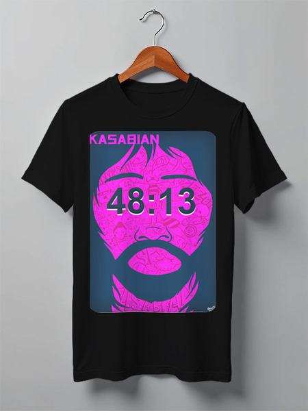 Заказать мужскую футболку в Москве. Футболка классическая Kasabian - 48:13 от Денис - готовые дизайны и нанесение принтов.