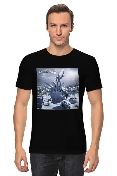 Заказать мужскую футболку в Москве. Футболка классическая Helloween от Fedor - готовые дизайны и нанесение принтов.