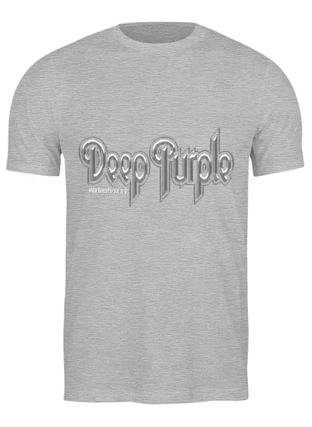 Заказать мужскую футболку в Москве. Футболка классическая Deep Purple от igoreut - готовые дизайны и нанесение принтов.