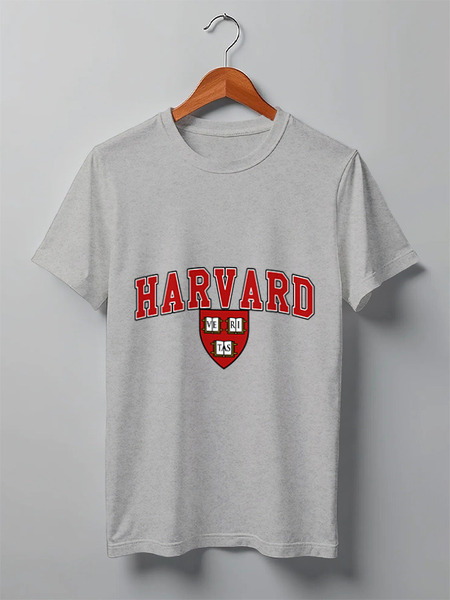 Заказать мужскую футболку в Москве. Футболка классическая Harvard от dopet - готовые дизайны и нанесение принтов.