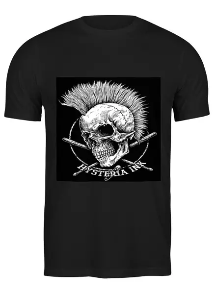 Заказать мужскую футболку в Москве. Футболка классическая Hysteria Inc от THE_NISE  - готовые дизайны и нанесение принтов.