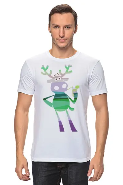Заказать мужскую футболку в Москве. Футболка классическая Подслушано принт4 от Подслушано - готовые дизайны и нанесение принтов.