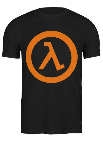 Заказать мужскую футболку в Москве. Футболка классическая Half Life от Vitun - готовые дизайны и нанесение принтов.