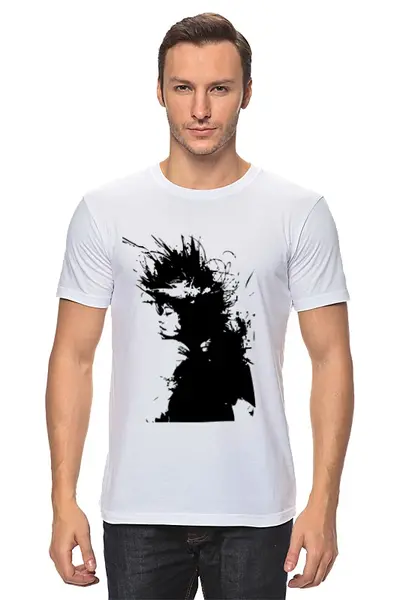 Заказать мужскую футболку в Москве. Футболка классическая Girl Black&White от Printio - готовые дизайны и нанесение принтов.