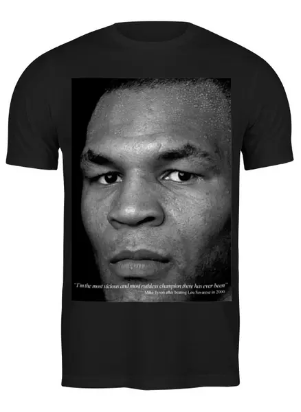 Заказать мужскую футболку в Москве. Футболка классическая Tyson от nikols007 - готовые дизайны и нанесение принтов.