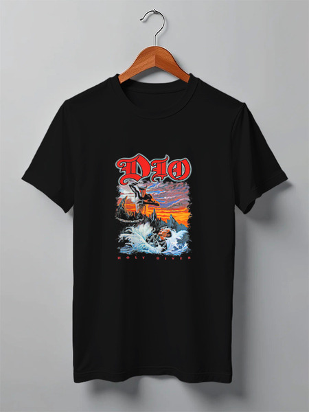 Заказать мужскую футболку в Москве. Футболка классическая Ronnie James Dio от Leichenwagen - готовые дизайны и нанесение принтов.