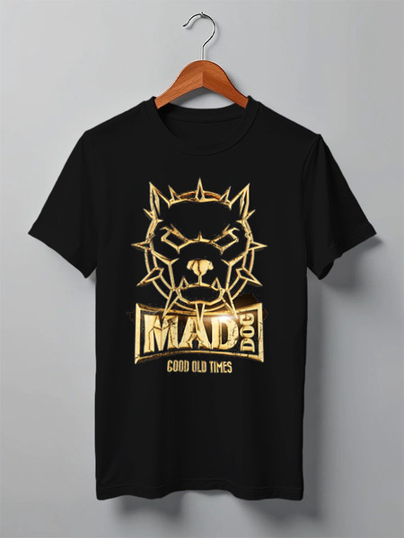 Заказать мужскую футболку в Москве. Футболка классическая Mad dog gold от Серега Шнайдер - готовые дизайны и нанесение принтов.