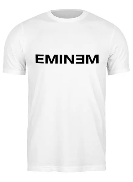 Заказать мужскую футболку в Москве. Футболка классическая Eminem от ZVER  - готовые дизайны и нанесение принтов.