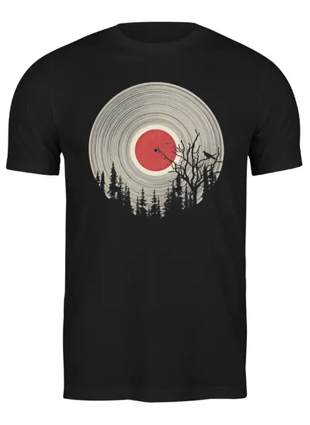 Заказать мужскую футболку в Москве. Футболка классическая Forest Vinyl от oneredfoxstore@gmail.com - готовые дизайны и нанесение принтов.