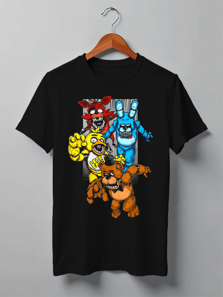 Заказать мужскую футболку в Москве. Футболка классическая ✪ Five Nights at Freddy's ✪ от balden - готовые дизайны и нанесение принтов.