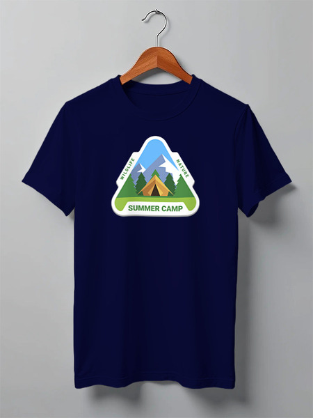 Заказать мужскую футболку в Москве. Футболка классическая Mountains от oneredfoxstore@gmail.com - готовые дизайны и нанесение принтов.