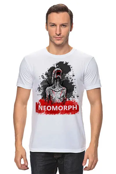 Заказать мужскую футболку в Москве. Футболка классическая Неоморф от Alexandr Cherry - готовые дизайны и нанесение принтов.