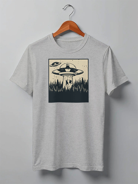 Заказать мужскую футболку в Москве. Футболка классическая Aliens от oneredfoxstore@gmail.com - готовые дизайны и нанесение принтов.