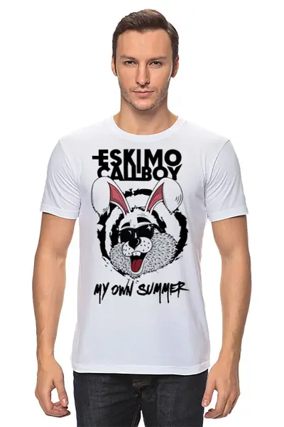 Заказать мужскую футболку в Москве. Футболка классическая Eskimo Callboy - My Own Summer от madfive5 - готовые дизайны и нанесение принтов.