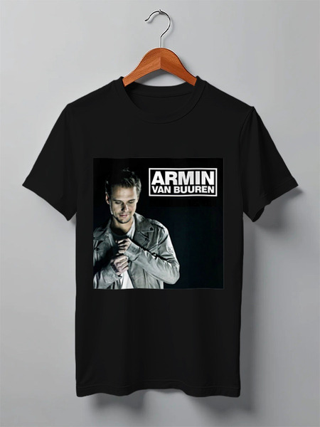 Заказать мужскую футболку в Москве. Футболка классическая armin van buuren от elena - готовые дизайны и нанесение принтов.