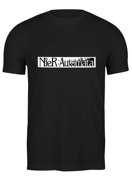 Заказать мужскую футболку в Москве. Футболка классическая NieR Automata от THE_NISE  - готовые дизайны и нанесение принтов.