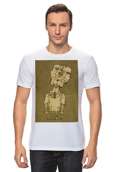 Заказать мужскую футболку в Москве. Футболка классическая Призрак гения (Пауль Клее) от trend - готовые дизайны и нанесение принтов.