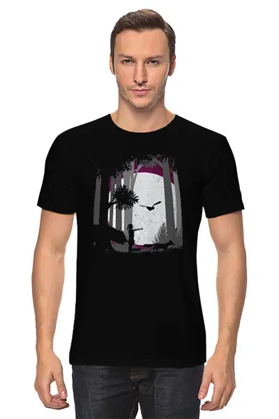 Заказать мужскую футболку в Москве. Футболка классическая Forest от oneredfoxstore@gmail.com - готовые дизайны и нанесение принтов.