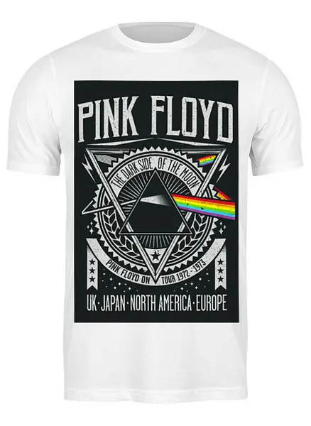 Заказать мужскую футболку в Москве. Футболка классическая Pink Floyd от THE_NISE  - готовые дизайны и нанесение принтов.