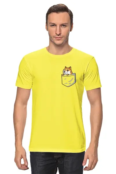 Заказать мужскую футболку в Москве. Футболка классическая Little dog от Илья Щеблецов - готовые дизайны и нанесение принтов.