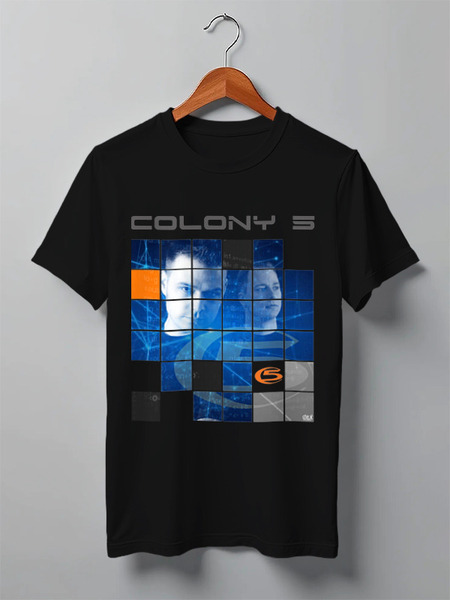 Заказать мужскую футболку в Москве. Футболка классическая Colony 5 от OEX design - готовые дизайны и нанесение принтов.