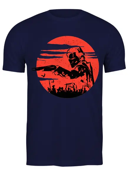 Заказать мужскую футболку в Москве. Футболка классическая Zombies от oneredfoxstore@gmail.com - готовые дизайны и нанесение принтов.