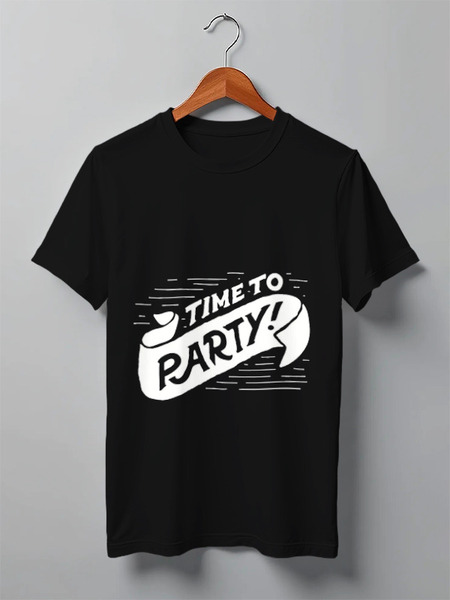 Заказать мужскую футболку в Москве. Футболка классическая Party от Hop Shop - готовые дизайны и нанесение принтов.