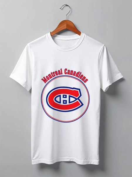 Заказать мужскую футболку в Москве. Футболка классическая Montreal Canadiens от kspsshop - готовые дизайны и нанесение принтов.