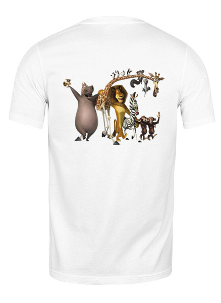 Заказать мужскую футболку в Москве. Футболка классическая "Мадагаскар" от kiddy - готовые дизайны и нанесение принтов.