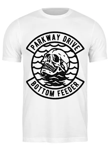 Заказать мужскую футболку в Москве. Футболка классическая Parkway Drive от geekbox - готовые дизайны и нанесение принтов.