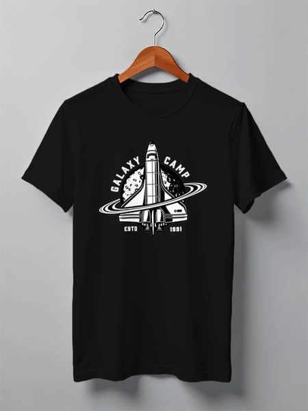 Заказать мужскую футболку в Москве. Футболка классическая Space Shuttle от The Spaceway  - готовые дизайны и нанесение принтов.
