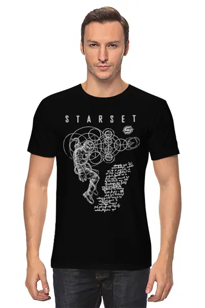 Заказать мужскую футболку в Москве. Футболка классическая Starset  от OEX design - готовые дизайны и нанесение принтов.