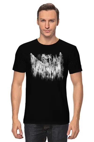 Заказать мужскую футболку в Москве. Футболка классическая Mountain Bike от oneredfoxstore@gmail.com - готовые дизайны и нанесение принтов.