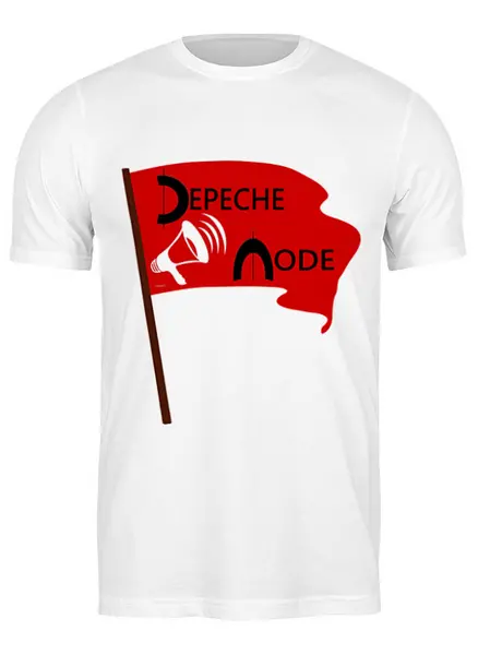 Заказать мужскую футболку в Москве. Футболка классическая Depeche Mode от Fedor - готовые дизайны и нанесение принтов.