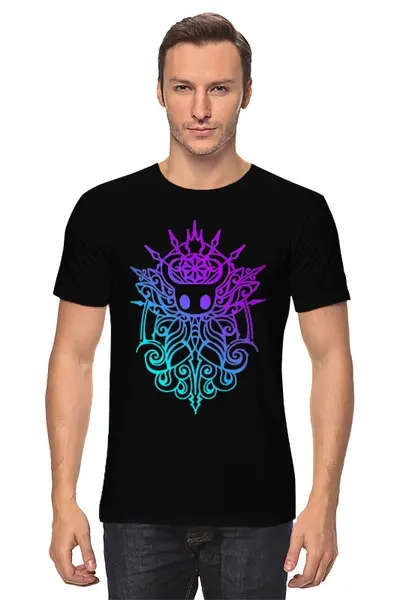 Заказать мужскую футболку в Москве. Футболка классическая HOLLOW KNIGHT | ХОЛЛОУ НАЙТ от sergiasias@yandex.ru - готовые дизайны и нанесение принтов.