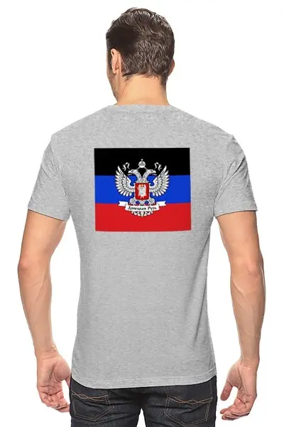 Заказать мужскую футболку в Москве. Футболка классическая Моторолла - Герой ДНР от Leichenwagen - готовые дизайны и нанесение принтов.