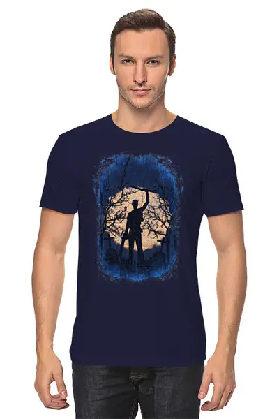 Заказать мужскую футболку в Москве. Футболка классическая Ash Graves от oneredfoxstore@gmail.com - готовые дизайны и нанесение принтов.