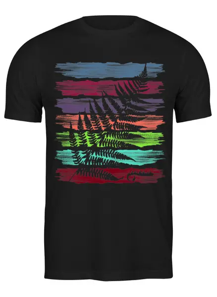 Заказать мужскую футболку в Москве. Футболка классическая Forest от oneredfoxstore@gmail.com - готовые дизайны и нанесение принтов.