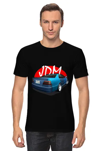 Заказать мужскую футболку в Москве. Футболка классическая Chaser JDM v2 от Артём Джейзетов - готовые дизайны и нанесение принтов.