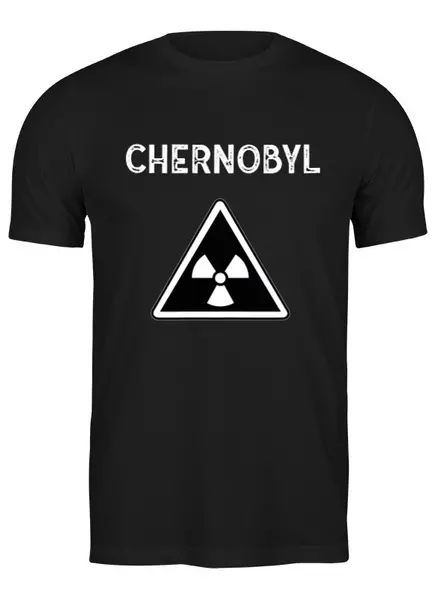Заказать мужскую футболку в Москве. Футболка классическая Black Chernobyl от style.zelen@gmail.com - готовые дизайны и нанесение принтов.