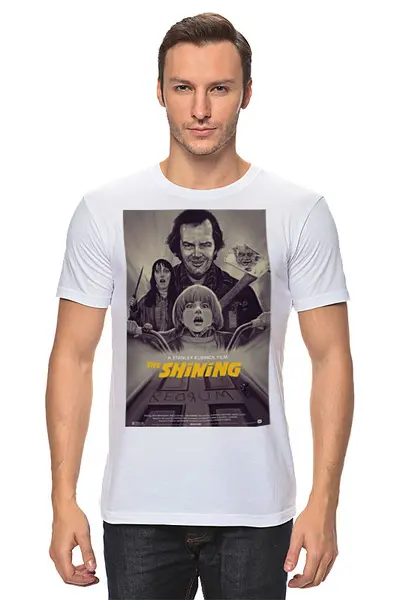 Заказать мужскую футболку в Москве. Футболка классическая Сияние / The Shining от kino.printio.ru - готовые дизайны и нанесение принтов.