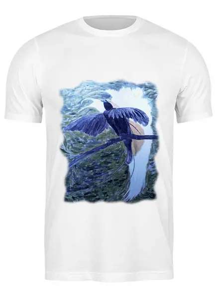 Заказать мужскую футболку в Москве. Футболка классическая Птица фэнтези от veatim@yandex.ru - готовые дизайны и нанесение принтов.