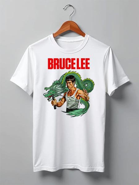 Заказать мужскую футболку в Москве. Футболка классическая Bruce Lee от Leichenwagen - готовые дизайны и нанесение принтов.