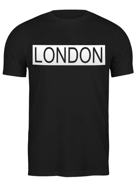 Заказать мужскую футболку в Москве. Футболка классическая "LONDON" от Сергей Дульнев - готовые дизайны и нанесение принтов.