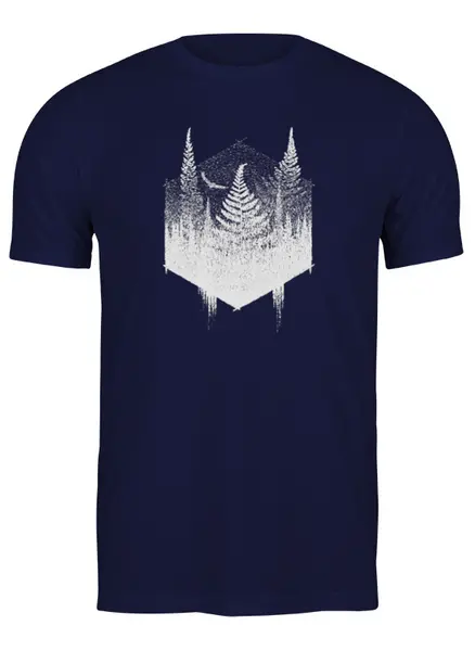 Заказать мужскую футболку в Москве. Футболка классическая Forest Fern от oneredfoxstore@gmail.com - готовые дизайны и нанесение принтов.