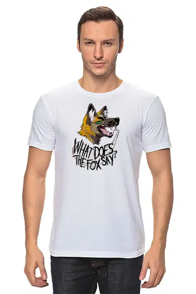 Заказать мужскую футболку в Москве. Футболка классическая Голова пса от aleks_say - готовые дизайны и нанесение принтов.