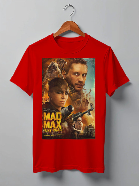 Заказать мужскую футболку в Москве. Футболка классическая Mad Max / Безумный Макс от KinoArt - готовые дизайны и нанесение принтов.