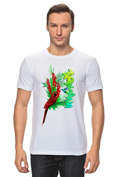 Заказать мужскую футболку в Москве. Футболка классическая Tropicana. от Zorgo-Art  - готовые дизайны и нанесение принтов.
